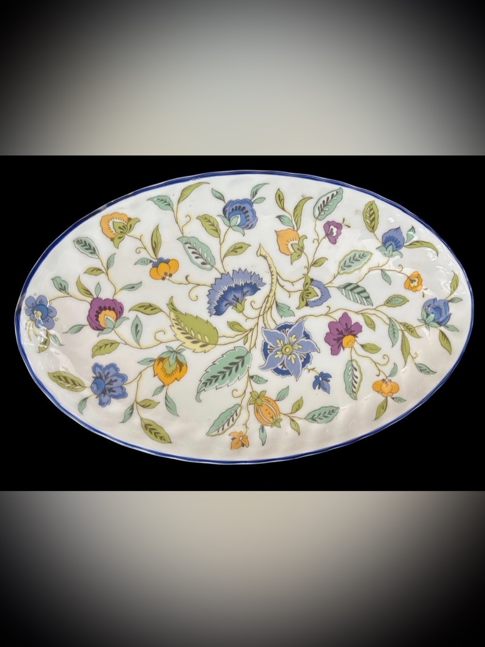 Minton haddon hall floral trinket tray dish